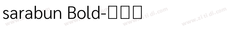 sarabun Bold字体转换